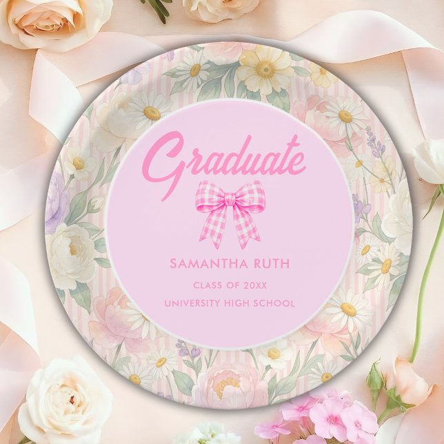 Wildflower Graduation Paper Plate (Creator Uploaded)