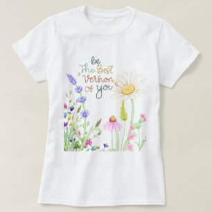 "Wildflower Graphic T-Shirt  Inspirational 