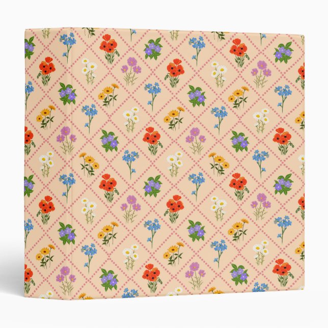Wildflower Harlequin Garden Binder (Front/Spine)