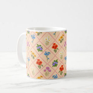 Wildflower Harlequin Garden Coffee Mug