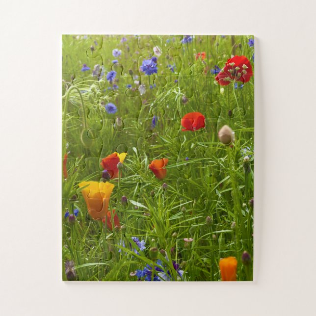 Wildflower Harmony | Dunvegan Meadow, Isle of Skye Jigsaw Puzzle (Vertical)