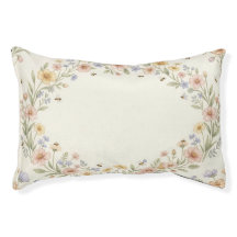 Wildflower Honey Cat Bed – Cozy Cottagecore Bees