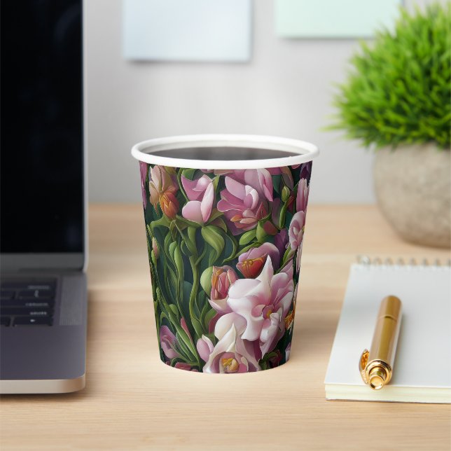 Wildflower Impressions Paper Cups (Insitu)