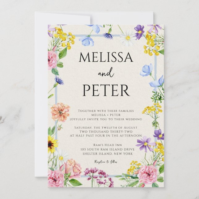 Wildflower Invitation (Front)