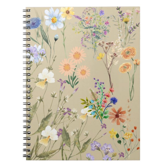 Wildflower  Journal,  Notebook for Women (Front)