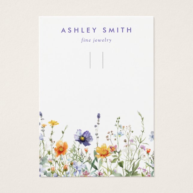 Wildflower Keychain Display Card (Front)