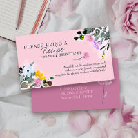 Wildflower Lawn Pink Bridal Shower Recipe Request