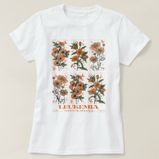 Wildflower Leukaemia Awareness Support T-Shirt