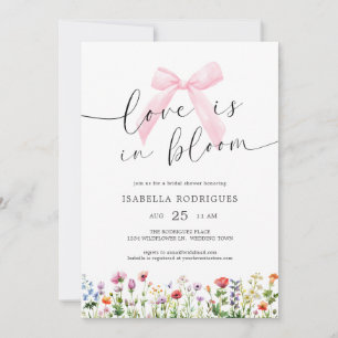 Wildflower Love in Bloom Bridal Shower Invitation