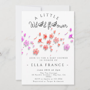 Wildflower Love Is in Bloom Baby Shower  Invitation