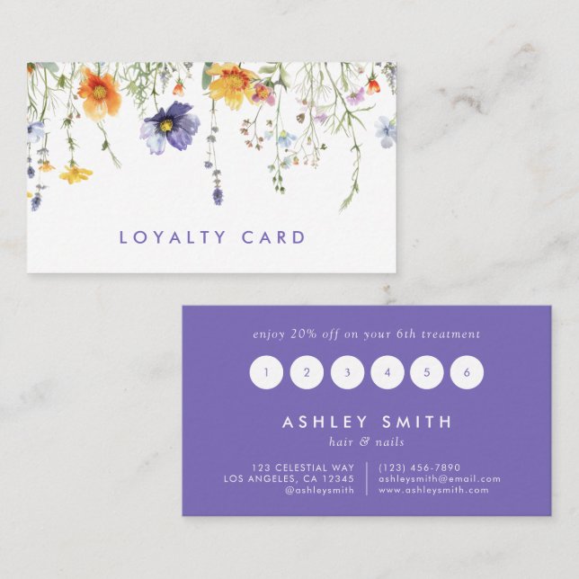 Wildflower Loyalty Card (Front/Back)