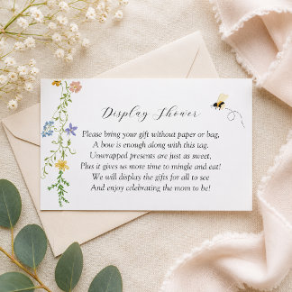 Wildflower Mama to Bee Baby Display Shower Enclosure Card