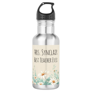 Wildflower Meadow Best Teacher Ever Appreciation 532 Ml Water Bottle