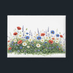 Wildflower meadow botanical garden flowers<br><div class="desc">Natural wildflower meadow with delicate botanical blossoms. A colorful mix of meadow flowers and daisies creates a lively spring nature scene inspired by blooming fields.</div>