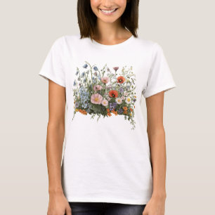 Wildflower meadow botanical garden flowers T-Shirt
