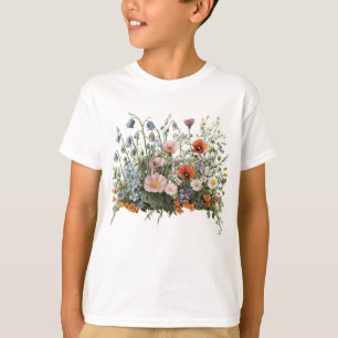 Wildflower meadow botanical garden flowers T-Shirt