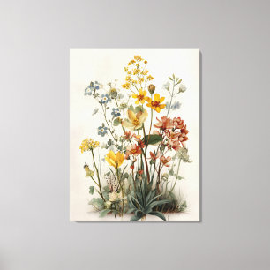 Wildflower Meadow Bouquet Canvas Print