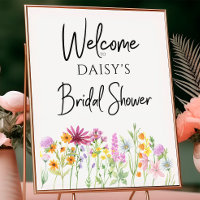 Wildflower Meadow Bridal Shower Welcome