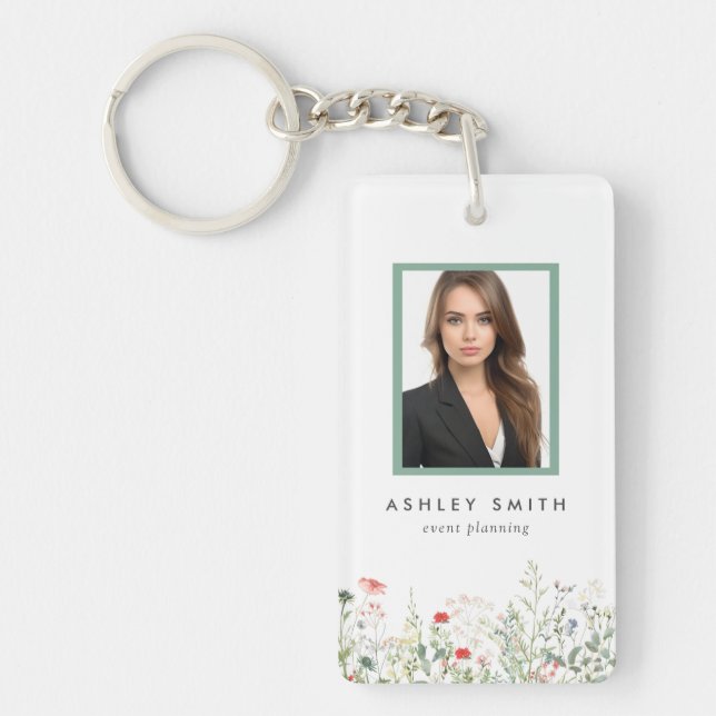 Wildflower Meadow Employee ID Keychain (Front)