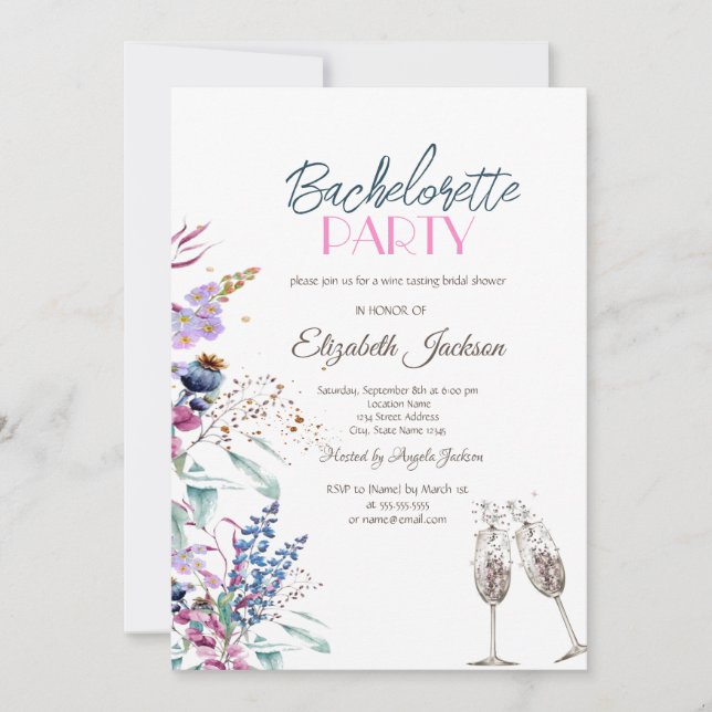 Wildflower Meadow  Invitation (Front)
