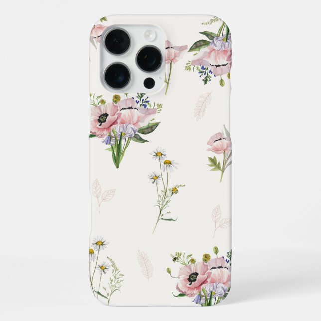 'Wildflower Meadow' iPhone 16 Pro Max Case (Back)
