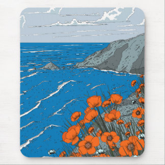 Wildflower Meadow Landscape Mouse Pad
