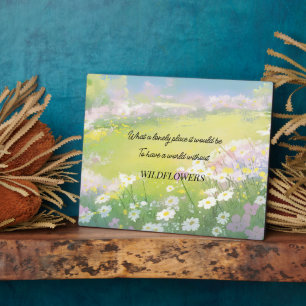 Wildflower Meadow Quote Plaque