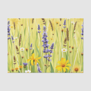 Wildflower Meadow Summer Pattern Tissue Paper