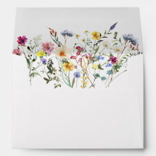 Wildflower Meadow Wedding Envelope