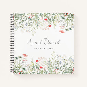 Wildflower Meadow Wedding Guest Book
