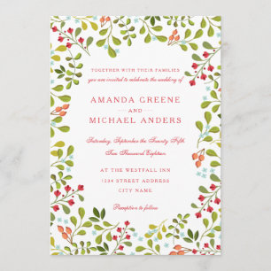 Wildflower Meadow Wedding Invitation