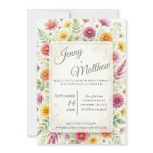 Wildflower Meadow Wedding Invitation