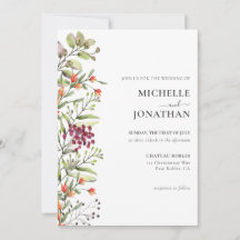 Wildflower Meadow Wedding Invitation