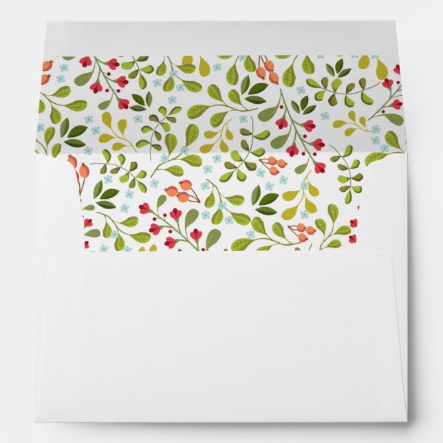 Wildflower Meadow Wedding Matching Envelope (Back (Bottom))