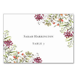 Wildflower Meadow Wedding Place Card
