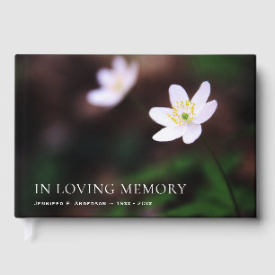 Wildflower Memorial Funeral Guest Book