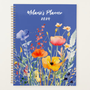 Wildflower Monthly Planner Personalized