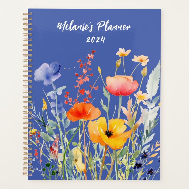 Wildflower Monthly Planner Personalized (Front)