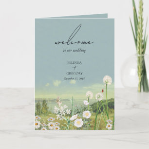 Wildflower Mountain Wedding Order of Service Program