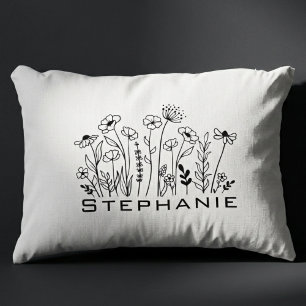 Wildflower Name – Aesthetic Gift for Her Accent Pillow