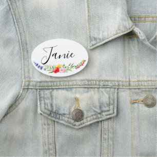 Wildflower Name Tag