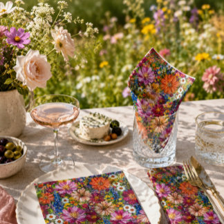 Wildflower Napkins for Colourful Garden Parties
