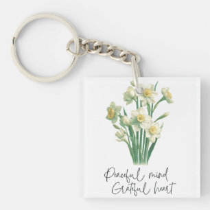 Wildflower Narcissus Keychain