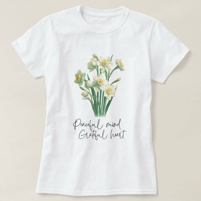 Wildflower Narcissus  T-Shirt (Design Front)