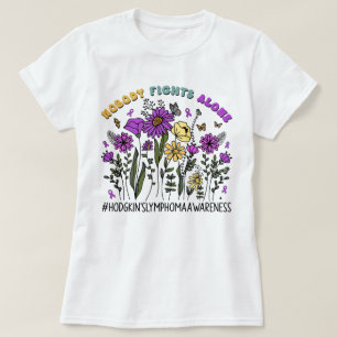 Wildflower Nobody Fights Alone Hodgkin's Lymphoma T-Shirt