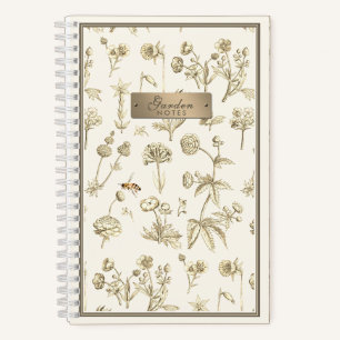 Wildflower Notebook Little Bee Beekeeper Gardeners