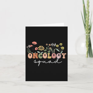 Wildflower Oncology Nurse Squad Retro Tee Pediatri Card