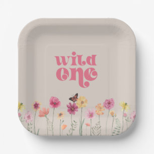 Wildflower One Wildflower Party Plates