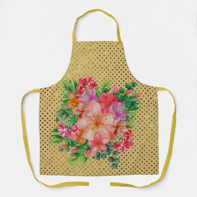 Wildflower Paradise Garden Lover Gift Apron (Front)