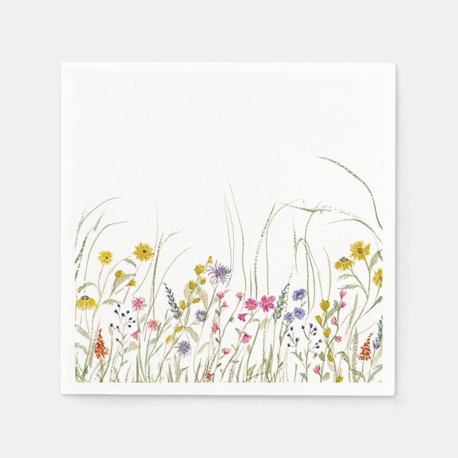 Wildflower Party Napkins (Front)